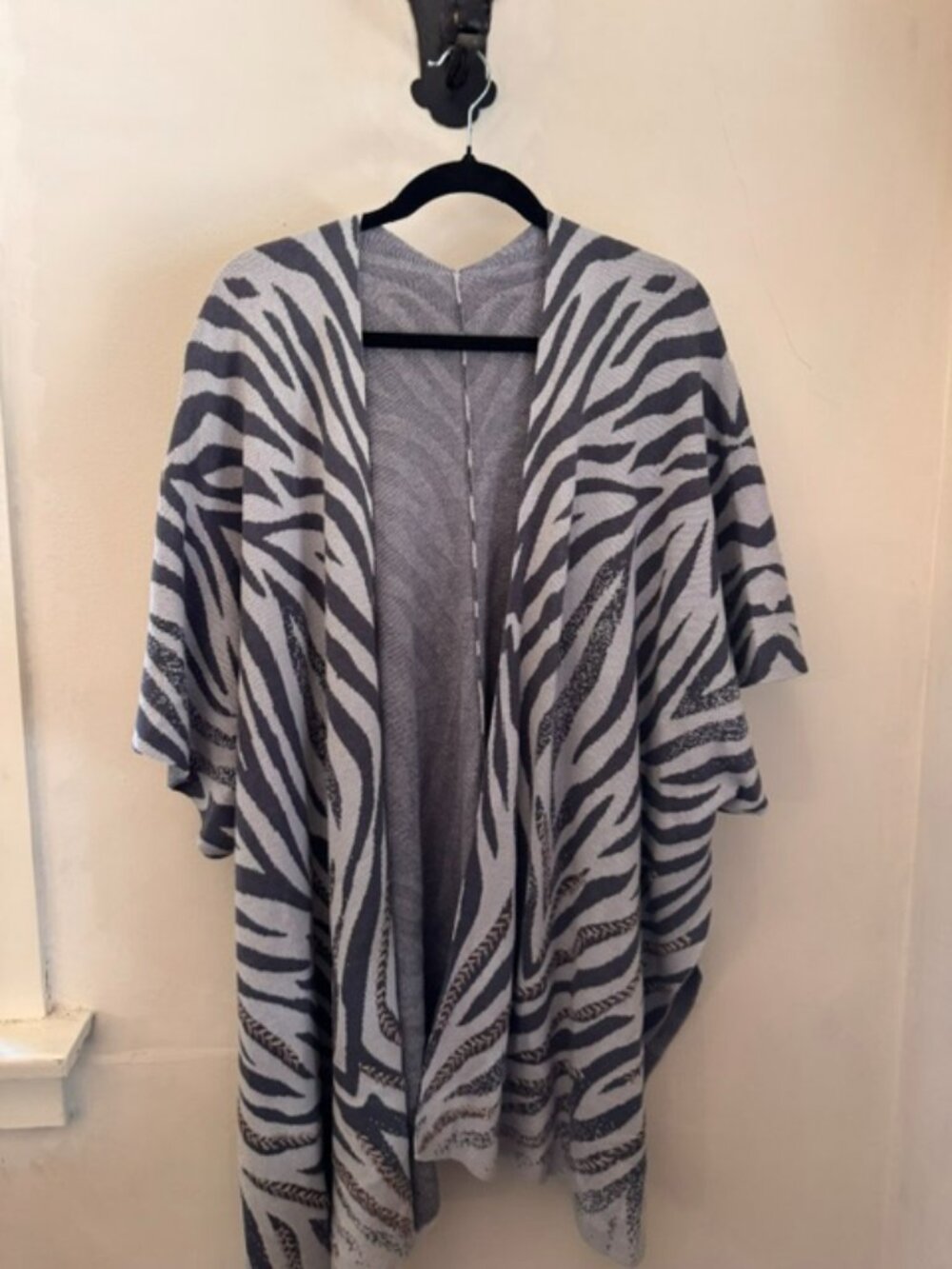 Chico's Zebra Print Wrap Cardigan